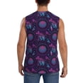 thumbnail image 4 of Balery Purple Dreamcatcher1 Camisetas sin mangas para hombre, absorbe la humedad y protege contra el mal olor.-Large, 4 of 7
