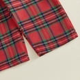 thumbnail image 5 of Tiijoy Christmas Boys Outfits Long Sleeve Crewneck Sweatshirt Plaid Pants Set, Sizes 0-3T, 5 of 7