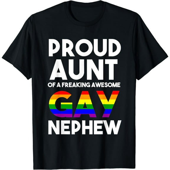 Coming Out LGBTQ Stuff Rainbow Ally Gay Pride Proud Aunt T-Shirt