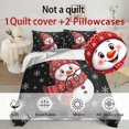thumbnail image 4 of Yspwyqan Cute Christmas 3 Piece Twin XL Size Bedding Set, Soft Snowman Snowflake Winter Holiday Bedroom Comforter with 2 Pillow Shams for Kids Adults, 4 of 7