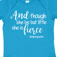 thumbnail image 4 of Inktastic Though She Be but Little She is Fierce Quote Shakespeare Girls Baby Bodysuit, 4 of 5