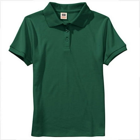 Faded Glory Fg Girl's Sls Uniform Polo W/ Pico