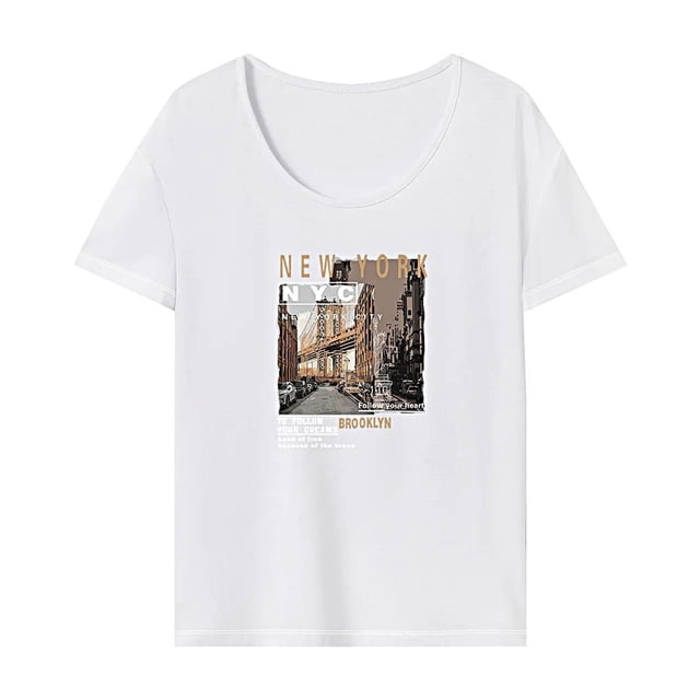 Camiseta para mujer elegante, clásica, ligera, cómoda y básica para vacaciones S