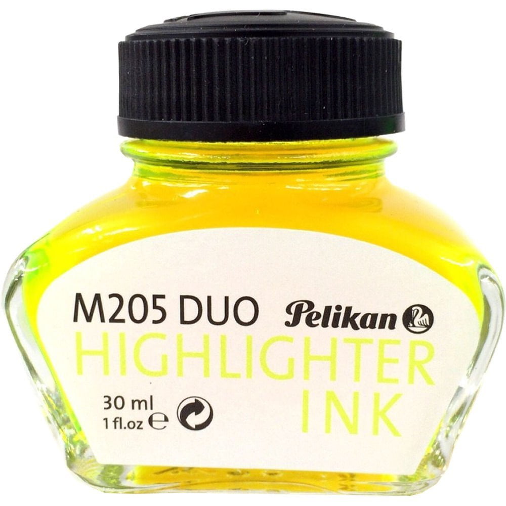 Pelikan M205 Duo Highlighter Bottled Ink - Yellow - 30ml