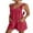 Rose Red, variant on SIEANE Womens Jumpsuits Casual Summer Loose Fit Adjustable Straps Romper with Pockets S-XXL