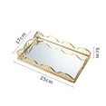 thumbnail image 2 of Mirrored Tray Vintage Style Storage for Coffee Vanity Tray Base Mirrored Table Cosmetic Perfume Bottle Small, 2 of 8