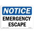 thumbnail image 1 of SignMission OS-NS-A-1218-L-11787 Panneau de Signalisation OSHA 12 x 18 Po - Évacuation d'Urgence, 1 of 1