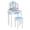 Blue Snow, variant on Zimtown Girls Snowflake Style Wooden Makeup Desk w/ Mirror,Stool,Drawer Blue