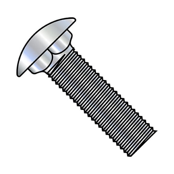5/16-18X3/4 Carriage Bolt Short Neck Full Thread Zinc (Pack Qty 1,500) BC-3112CSN