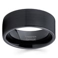 thumbnail image 2 of 7mm Black Tungsten Ring Tungsten Wedding Band Black Tungsten Engagement Ring Men & Women Anniversary Ring, 2 of 2