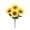 B, variant on 1 Pc 11.81" Short Stem Artificial Sunflowers Bouquet, 5 Heads Jumbo Bloom Silk Fake Flowers Bush for Farmhouse Kitchen Counter Decor, Sunset Yellow