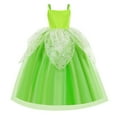 thumbnail image 5 of Generic Children Dress Gown Girl Daily Party Dress Princess Halloween Up for Dresses Pageant Wedding(8-9 Years,Green), 5 of 8