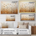 thumbnail image 4 of Designart "Whispering Gardens Of Beige Wildflowers II" Wildflowers Floater Framed Canvas Wall Art, 4 of 5