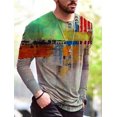 thumbnail image 3 of Camiseta de manga larga para hombre con diseño de mapa del mundo en 3D para deportes de ocio, fitness, retro, clásica, de manga larga, para deportes al aire libre, de gran tamaño y cálida, 3 of 5