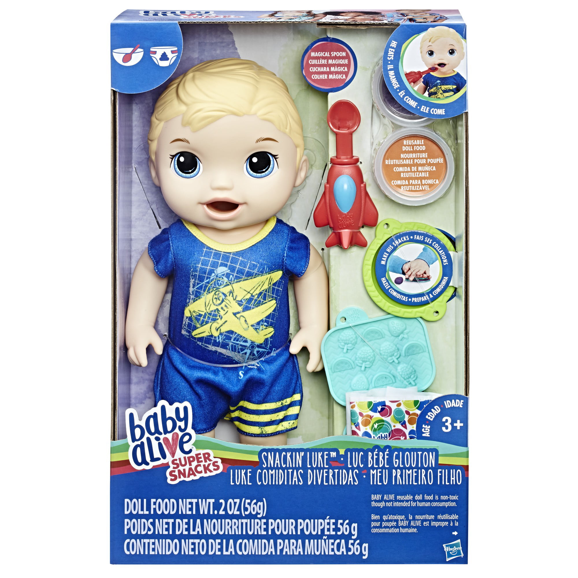 Baby Alive Doll Luke Blonde Kids Toddler Toy Boy Girl Gift Pretend Play New 