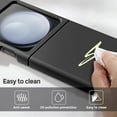 thumbnail image 4 of for Samsung Galaxy Z Flip 5 Case Case Liquid Silicone Case Dual Layer Hybrid Hard PC Soft Silicone Gel Rubber Phone Case for Samsung Galaxy Z Flip 5 5G, Black, 4 of 6