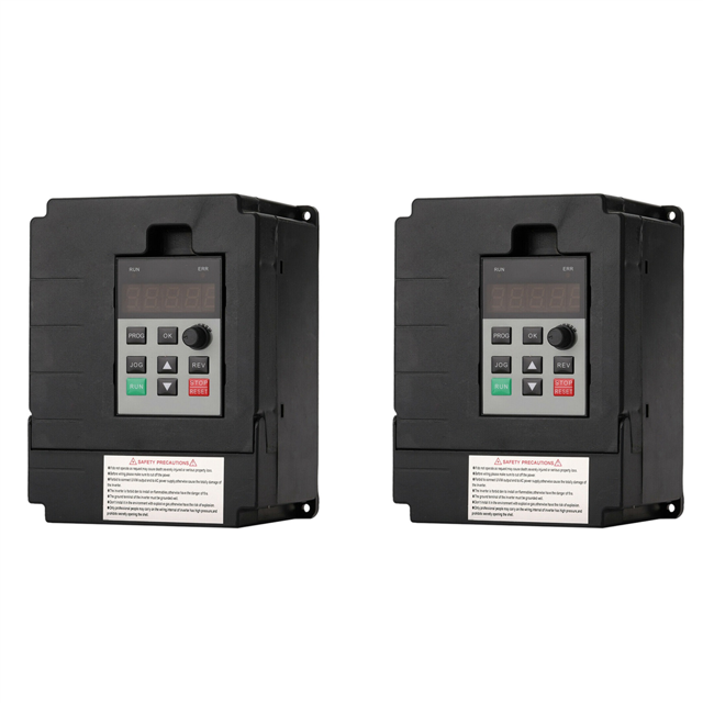2X 2.2KW 220V Variateur de Fréquence Inverseur Monophasé à 3 Phase CNC VFD Universel