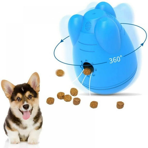 AMERTEER Treat Dispensing Dog Toys Interactive Wobble Dog Puzzle Toys