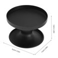 thumbnail image 2 of unbranded 2Ud Retro Iron Candlestick Holder Reversible Doble Cara Para En Color Negro, 2 of 8