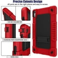 thumbnail image 2 of for Lenovo Tab P11 2nd Gen Case 11.5" TB350FU / TB350XU 2023 Hybrid Shockproof Protective Case Hard Shell Built in Kickstand Shoulder Strap for 11.5 inch Lenovo Tab P11 Gen 2 (Red+Black), 2 of 6