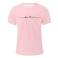 thumbnail image 4 of Razzly Big And Tall T Shirt Men S Big And Tall Mens Tee Shirts Big And Tall Shirt Neck Men Mens Large Tall Men T Shirts for Men Running Shirts Mens Night Shirts for Sleeping Short Sleeves(Pink,XL), 4 of 4