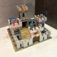 thumbnail image 3 of SALYWEE Medieval Lion Knight Castle Building Blocks Kit with Figures - 680+ Pieces, Home & Office Decor, Collectible Display, 3 of 5