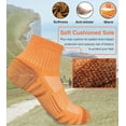 thumbnail image 2 of Womens Ankle Anti-blister Thick Cushioned Cotton Wicking Hiking Athletic Running Socks 5 Pairs, 2 of 6