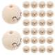 thumbnail image 5 of 50 cuentas de madera con forma de cara sonriente, espaciadoras, redondas, únicas, sueltas, para joyería, 5 of 8