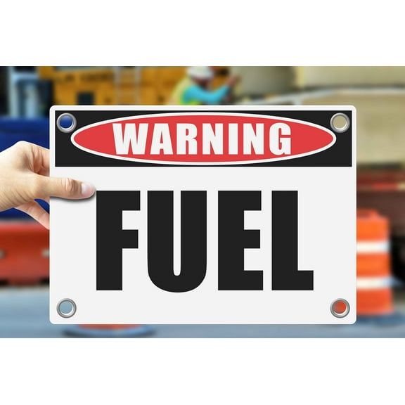FUEL | Warning Notice Caution Danger 3mm PVC Sign