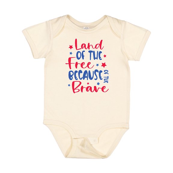Inktastic Memorial Day Land of the Free Because of the Brave Boys or Girls Baby Bodysuit