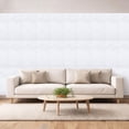 thumbnail image 2 of Dundee Deco 3D Peel and Stick Wall Panels, White, Set of 10, Covers 55 sq ft, 2 of 6