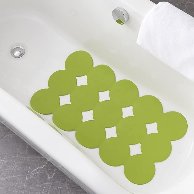 Alfombrilla de bañera antideslizante patentada por Webos con ventosas resistentes