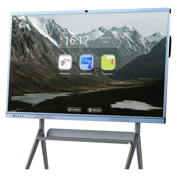 JYXCN 65''Smart Displays Pro Live Streaming Display, Screen Mirroring Reverse Control IR Touch Rotatable 4K Monitor Wireless 5G/WiFi Connectivity for Digital Signage, School & Conferences