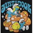 thumbnail image 2 of Vintage Smurf Just Be Cool Mushrooms Men's Graphic T Shirt Tees Brisco Brands L, 2 of 4
