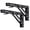 Black-10 inches, variant on Folding Shelf Brackets 10 Inch Heavy Duty Collapsible Bracket Black Diy L For Workbench Table Hinge Max Load: 330lb 2 Pack