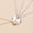 798 Matte Silver Matte Gold, variant on Sun Moon Star Splicing Necklace Three Person Chain