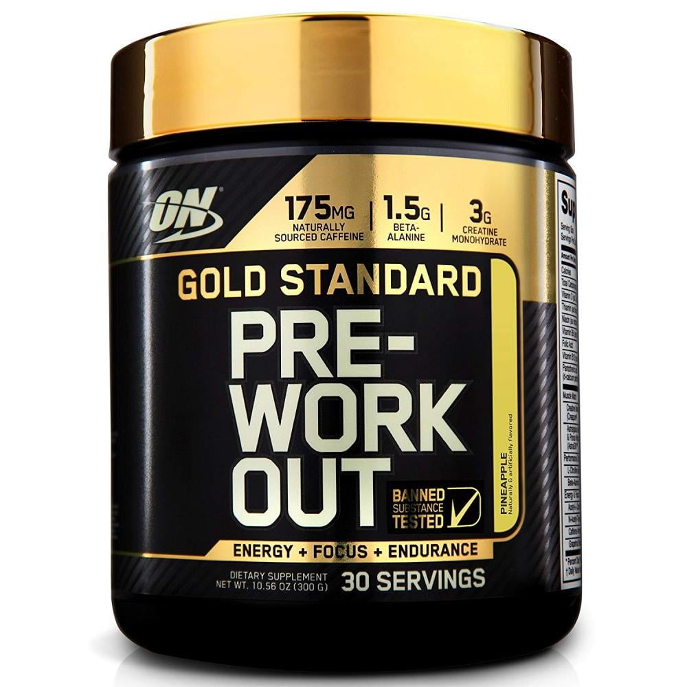 Optimum Nutrition Gold Standard Pre Workout Powder, Pineapple, 30