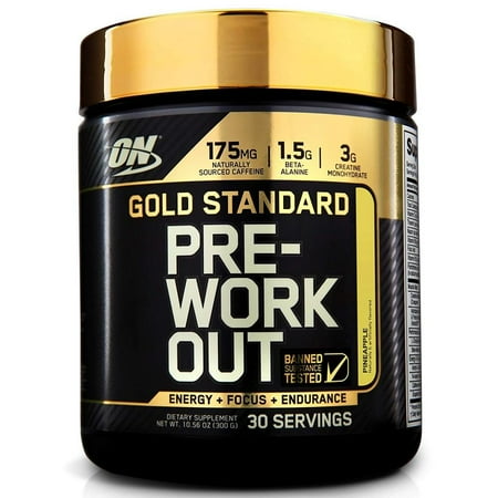 Optimum Nutrition Gold Standard Pre Workout Powder, Pineapple, 30 Servings
