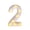 Number 2, variant on Marquee Light Up Letters | Led Light Up Numbers | Battery Powered and Bright,White Plastic Marquee Number | For Wedding, Birthday, Party, Celebration, Christmas or Home Decoration
