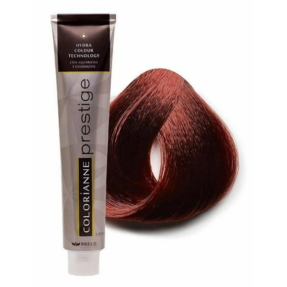 Brelil Colorianne Prestige Permanent Cream Hair Color 100 ml | Rich Coverage, Long-Lasting, Made in Italy - 7.62H