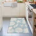 thumbnail image 3 of Entryway Rug 2'x3', Light Blue Starfish Coastal Kitchen Runner Rugs Non-Slip Carpet Mats, Shell Summer Beach Nautical Bedside Rugs Runners Washable Floor Carpet for Bathroom Laundry Room, 3 of 8