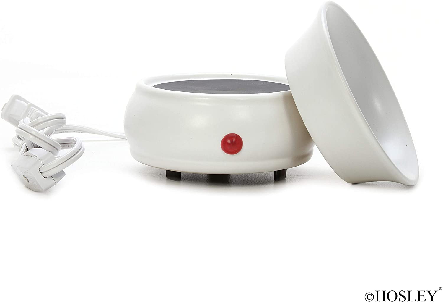 Hosley White Ceramic Electric Fragrance Candle Wax Warmer