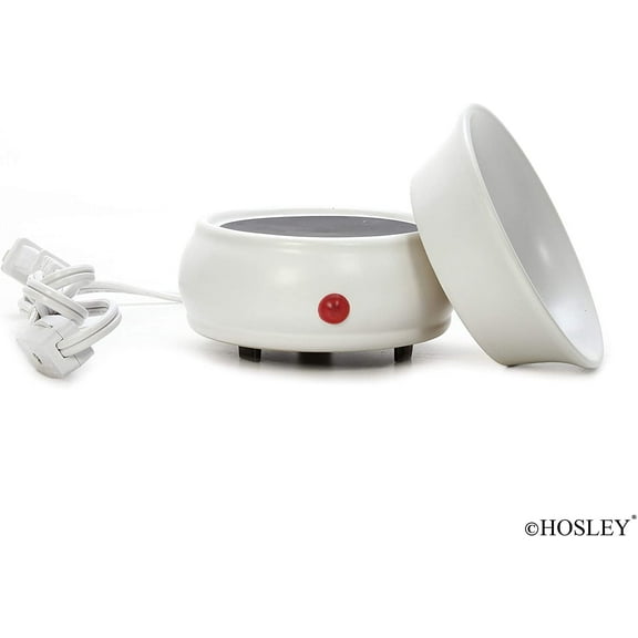 Hosley White Ceramic Electric Fragrance Candle Wax Warmer