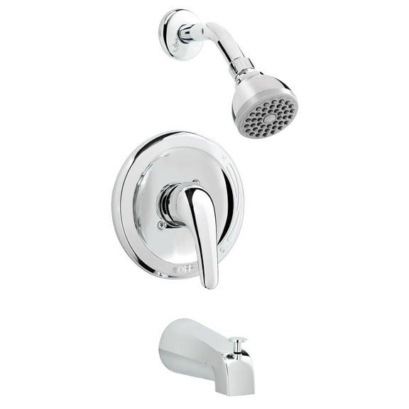 Belanger EBY90CCP Single Handle Shower Head and Bathtub Faucet, Polished Chrome
