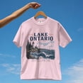 thumbnail image 3 of Lake Ontario Great Lakes Graphic T-shirt Lake Ontario Shirt White Lighthouse Design Tee Sailboat Graphic Top, 3 of 9