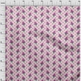 thumbnail image 4 of oneOone Cotton Poplin Pink Salmon Fabric Floral Dress Material Fabric Print Fabric By The Yard 56 Inch Wide, 4 of 5