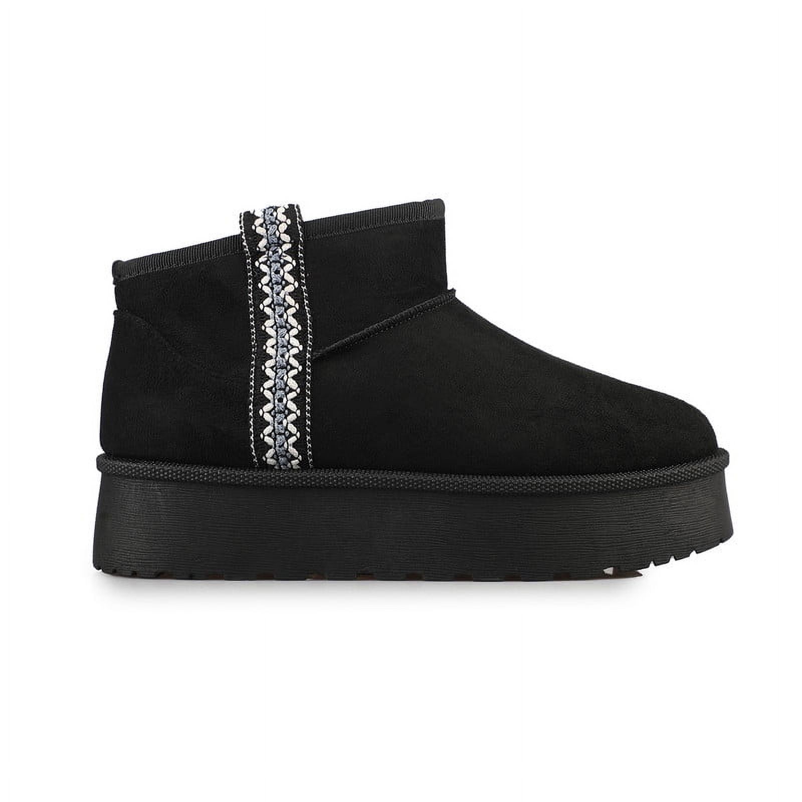 Women's Winter Warm Faux Fur Lined Platform Winter Ankle High Boots