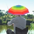 thumbnail image 6 of FVDPWYE Hands Free Umbrella Hat 52cm Diameter Foldable for Golf Backpacking Gift Walking Rainbow, 6 of 9