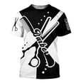 thumbnail image 1 of Camisa Con Estampado De Tijeras De Moda Con Uniforme De Barb, 1 of 2