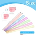 thumbnail image 2 of Uxcell 12 Inch Transparent Ruler Plastic Rulers, 12pcs Straight Measuring Tools, Red, Blue, 2 of 4